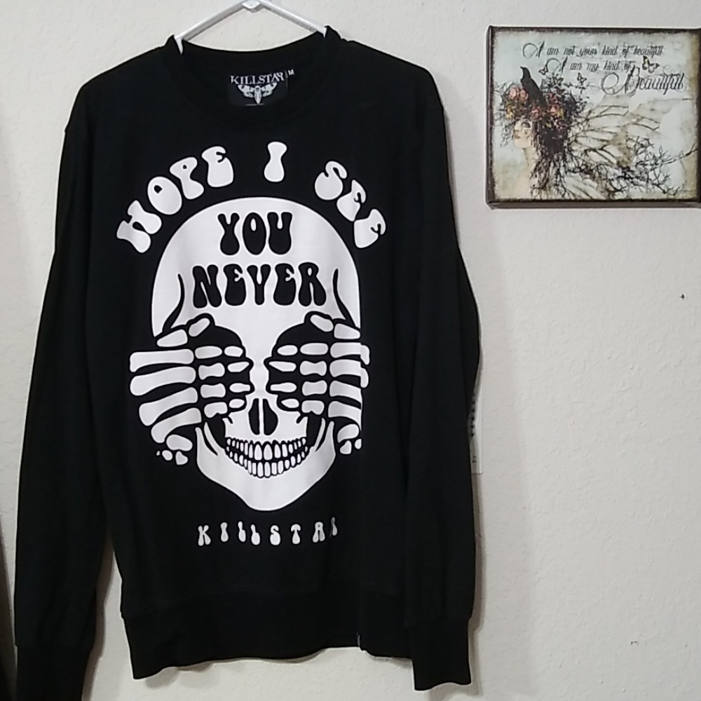 Killstar "Hope I See You Never" Black Sweatshirt